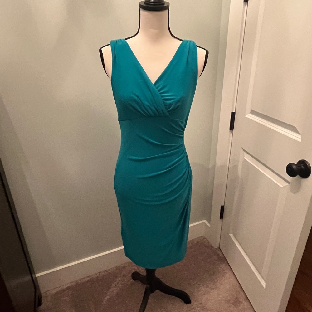 Teal Sleeveless Dress Ralph Lauren sz 4